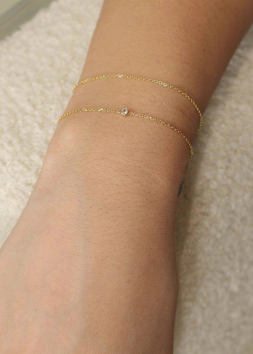 Pulsera de Corazón con Piedra de Nacimiento