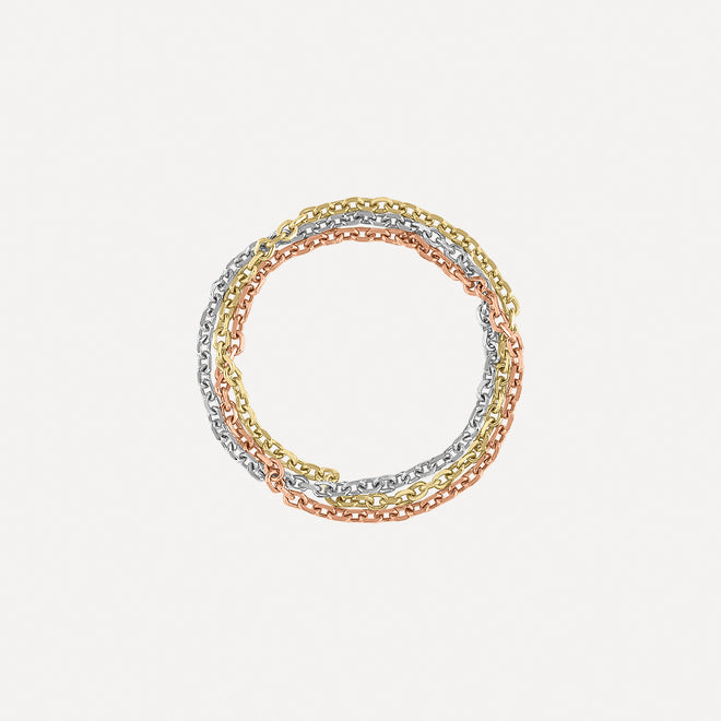 Basic Chain Ring Trio by Kelly Bello Design