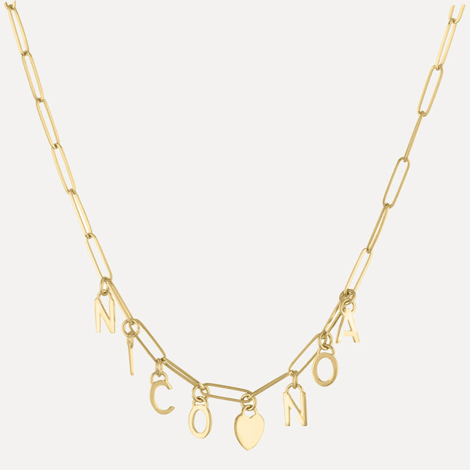 Cadena Mini Long Link con Dijes