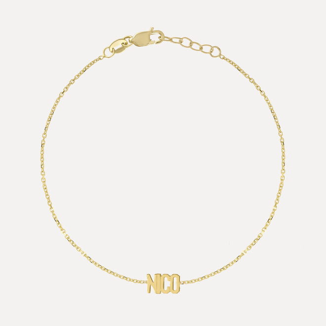 Pulsera Mini Mini Nameplate (Personalizada)