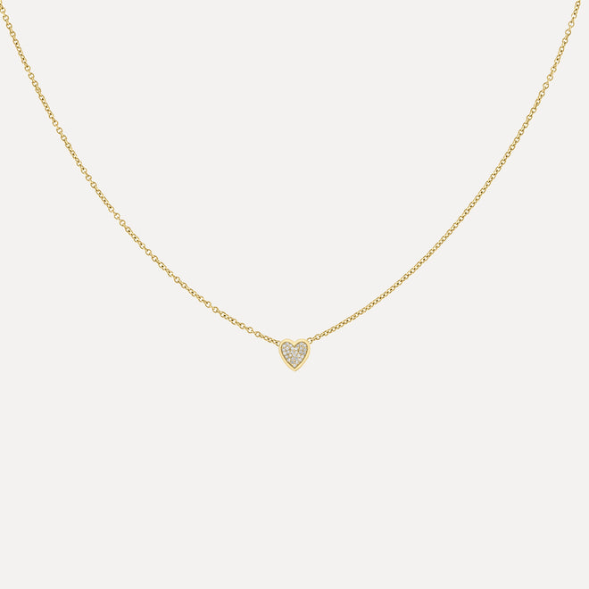 Collar Mini Pave Corazón