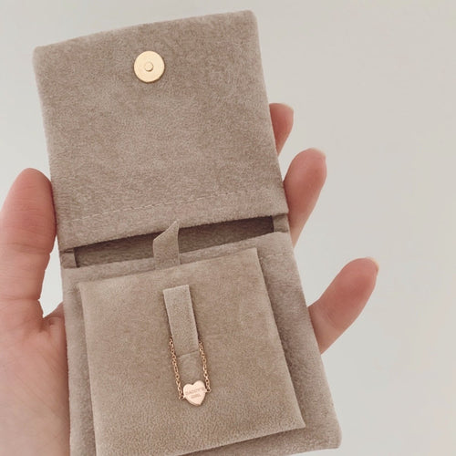 Mini Heart Chain Ring by Kelly Bello