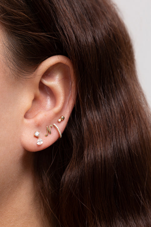 Floating Pear Diamond Drop Earrings