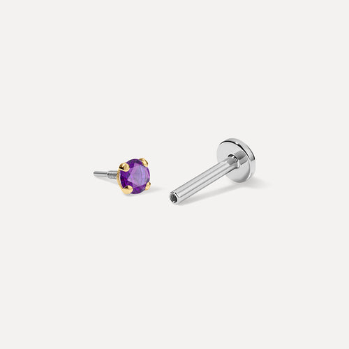 Duality Birthstone Threaded Stud