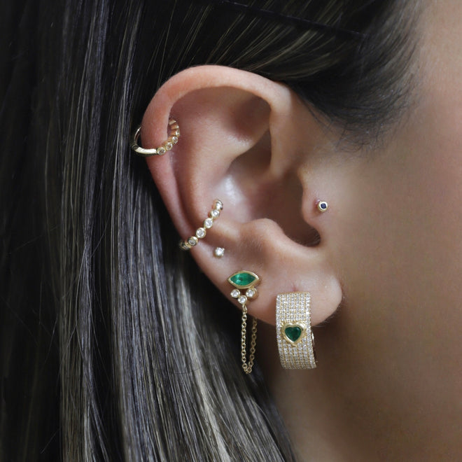 Ear Cuff Bisel de Diamantes