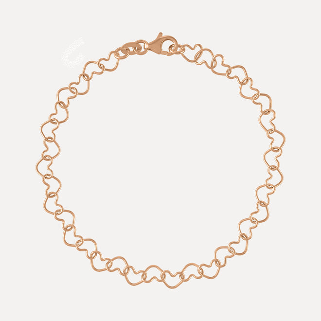 Heart Link Bracelet by Kelly Bello