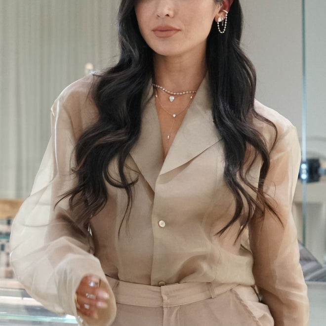 Collar Lariat Pera + Marquesa