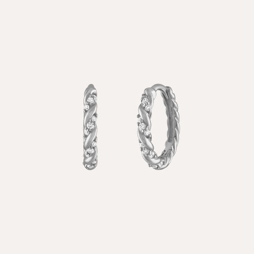 Mini Huggies Trenzados + Diamantes