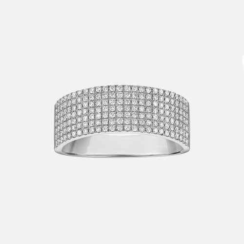 Anillo de Diamantes de Hileras Multiples