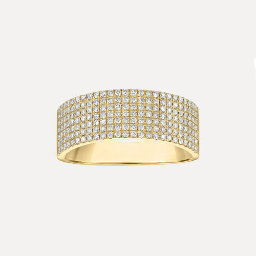 Anillo de Diamantes de Hileras Multiples