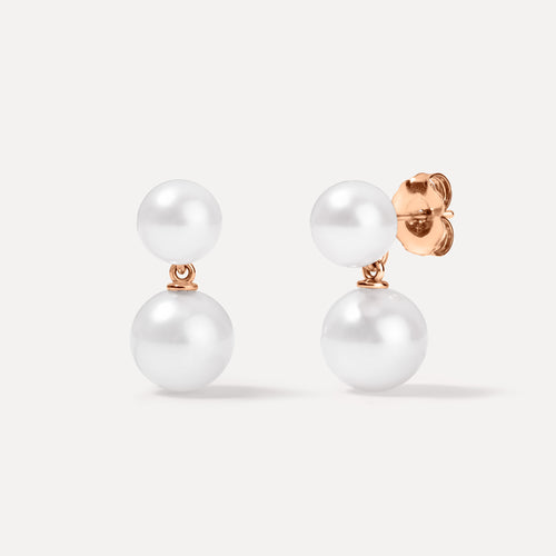 Aretes de Perlas Colgantes