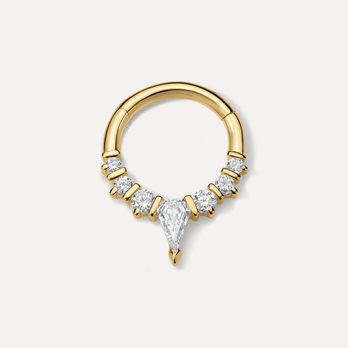 Seamless Diamond V-Arc Hoop