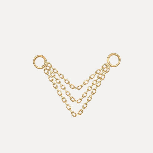Dije Triple Cadena para Aretes