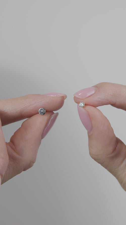 Duality Birthstone Threaded Stud