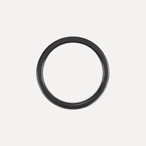 Anillo de cerámica negro | 6mm
