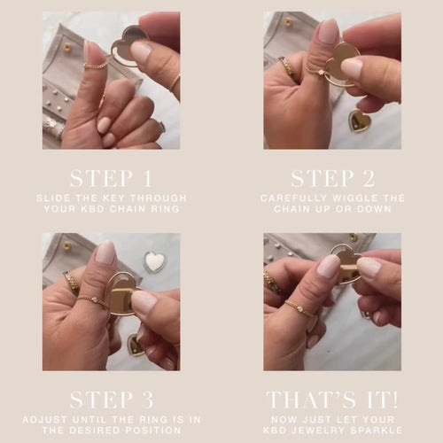 How to put on our Basic Chain Ring by Kelly Bello Design