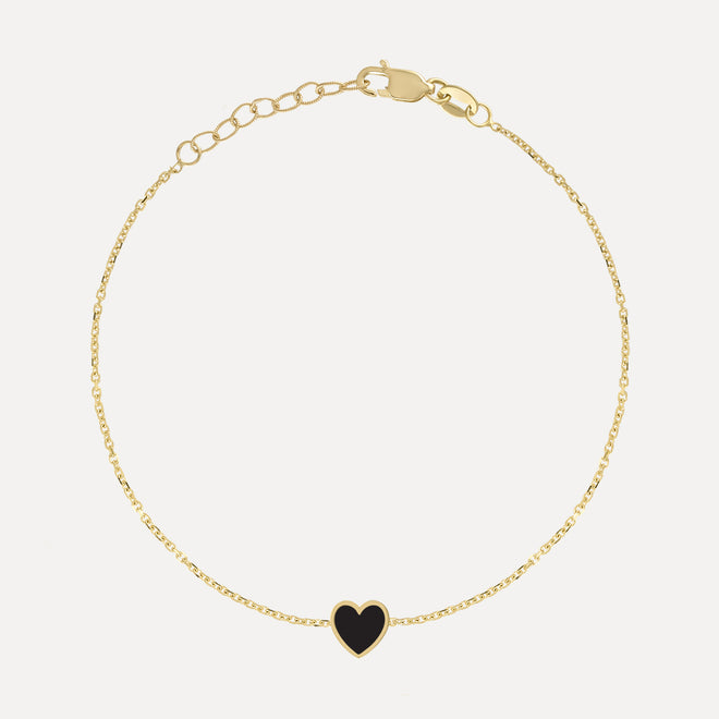 Pulsera Mini Corazón Esmaltado