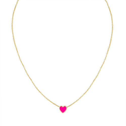 Cadena Mini Corazón Esmaltado