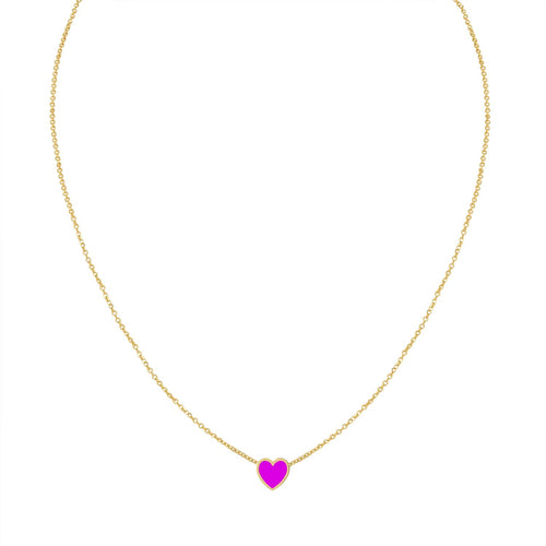 Cadena Mini Corazón Esmaltado