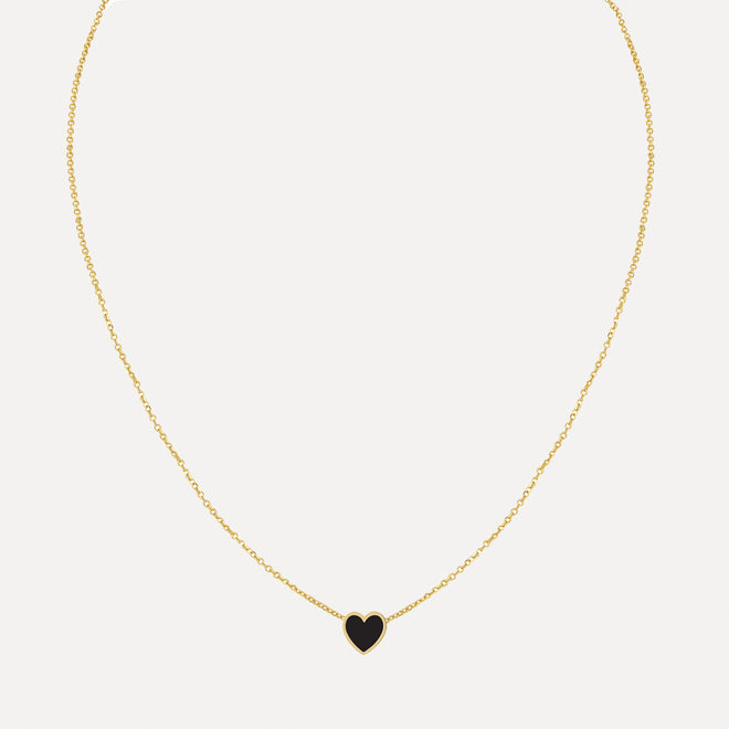 Cadena Mini Corazón Esmaltado