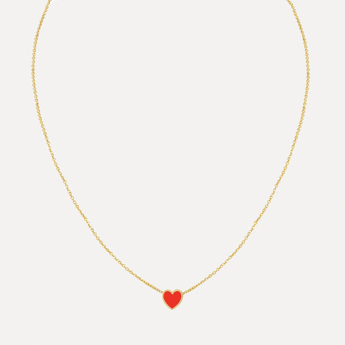Cadena Mini Corazón Esmaltado