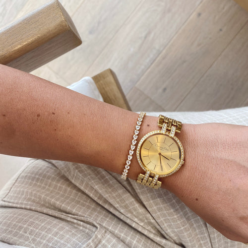 Pulsera de tenis en forma de corazón