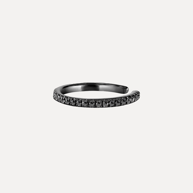 Ear Cuff con Diamantes Negros