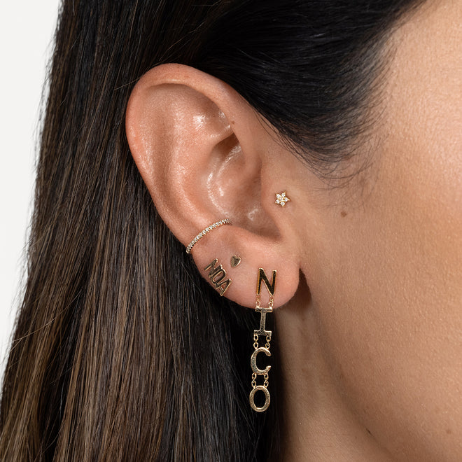 Aretes de Letras Colgantes