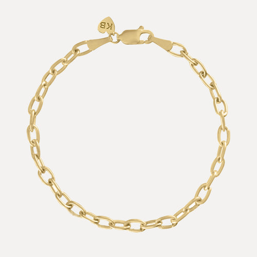 Pulsera de Cadena de Cable Alargada