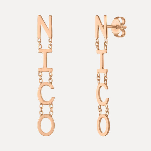 Aretes de Letras Colgantes