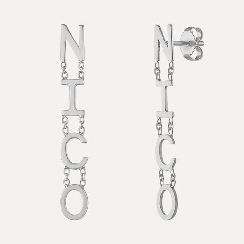 Aretes de Letras Colgantes