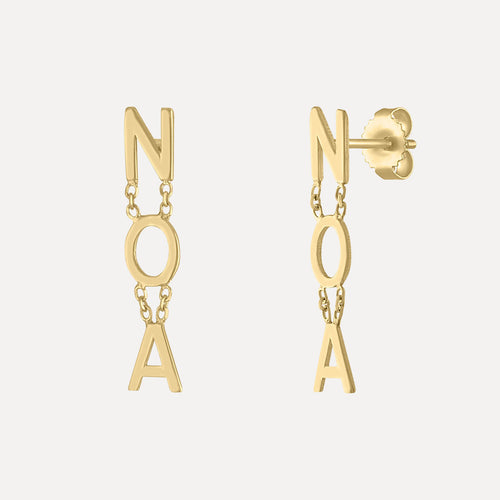 Aretes de Letras Colgantes