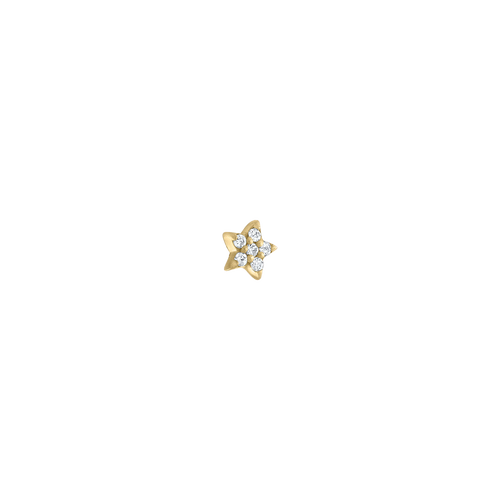 <transcy>Pendiente de perforación de estrella de diamante</transcy>