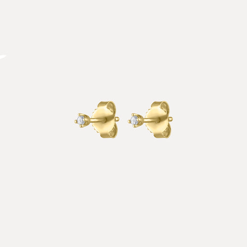 Micro Diamond Stud Earrings by Kelly Bello Design