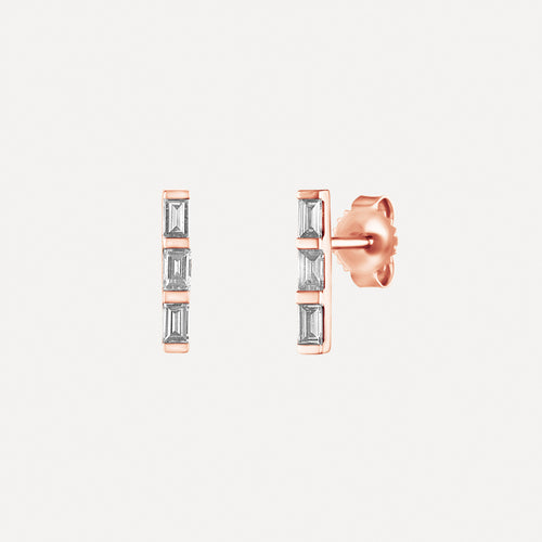 Aretes Barra Mini Baguette
