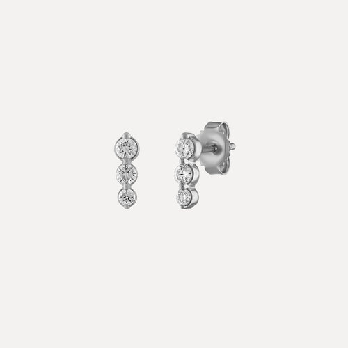Aretes de Diamantes Graduados