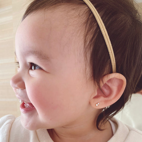 Aretes Noa con Doble Diamante