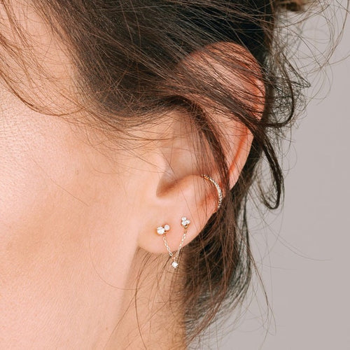 Diamond + Chain Earring Charm