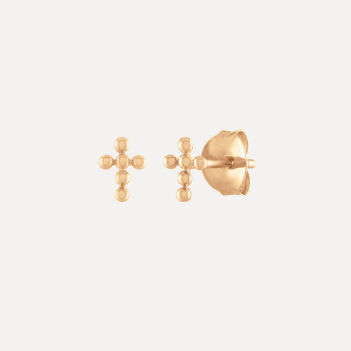 Aretes Cruz con Textura