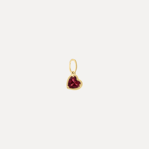 Corazón con Piedra de Nacimiento - Dije Para Siempre