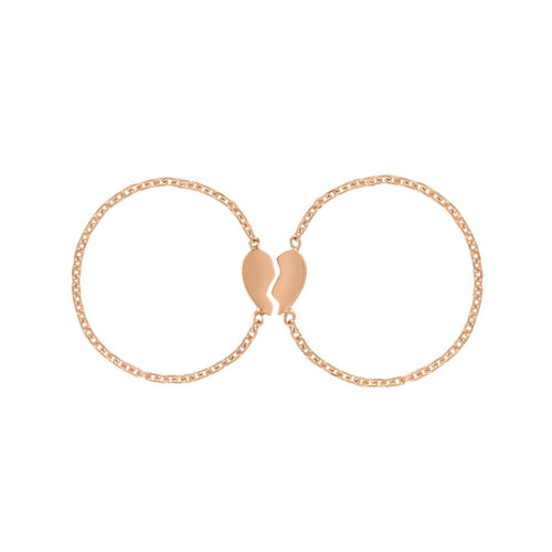 Mini BFF Heart Chain Ring - Kelly Bello Design