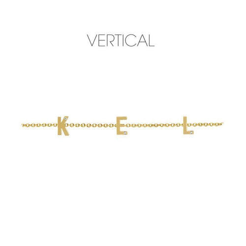 Mini Letter Necklace - Kelly Bello Design