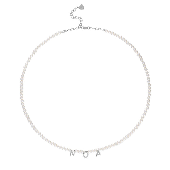 Pearl & Letter Necklace - Kelly Bello Design